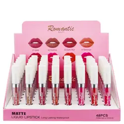 48 Pack Red Theme Matte Liquid Lipsticks